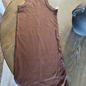 Brown Sleeveless Top